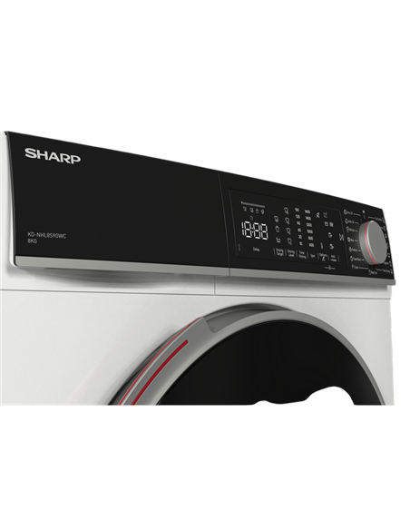 Uscător de rufe Sharp KD-NHL9S9GWC-EE, 9kg, Alb