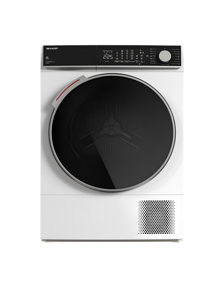 Uscător de rufe Sharp KD-NHL9S9GWC-EE, 9kg, Alb
