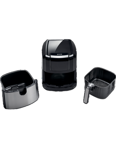 Friteuză cu aer cald Gorenje AF1700DB, Negru | Oțel inoxidabil