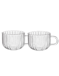 Set cupe Ardesto Iceberg AR2640GG, 400 ml, 2 bucs, Transparent