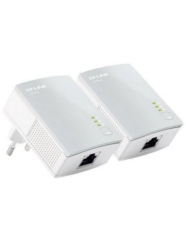 Адаптер Powerline TP-LINK TL-PA4010 KIT, AV600, 600 Mбит/c, Белый