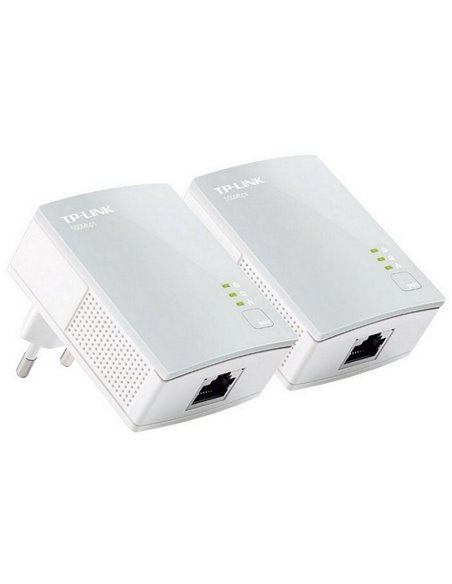 Адаптер Powerline TP-LINK TL-PA4010 KIT, AV600, 600 Mбит/c, Белый