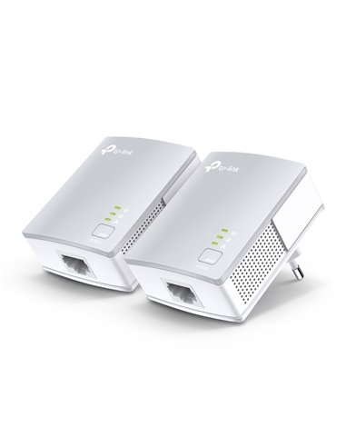 Адаптер Powerline TP-LINK TL-PA4010 KIT, AV600, 600 Mбит/c, Белый