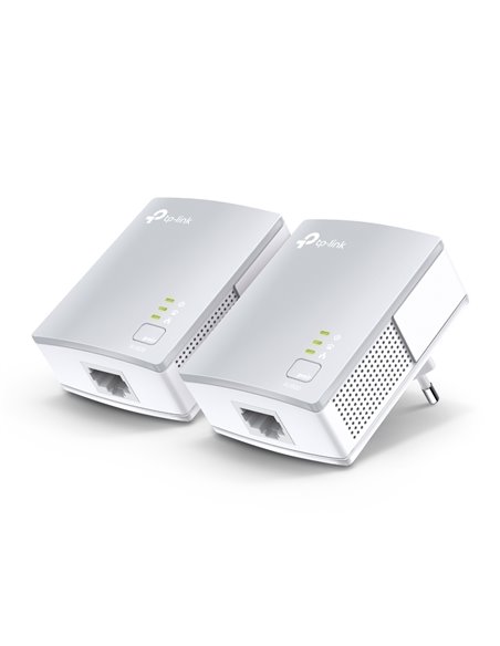 Адаптер Powerline TP-LINK TL-PA4010 KIT, AV600, 600 Mбит/c, Белый