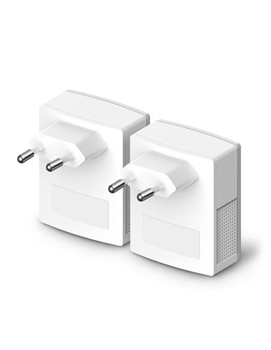 Адаптер Powerline TP-LINK TL-PA4010 KIT, AV600, 600 Mбит/c, Белый