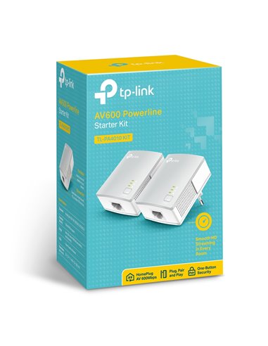 Powerline Adapter TP-LINK TL-PA4010 KIT, AV600, 600 Mbps, Alb