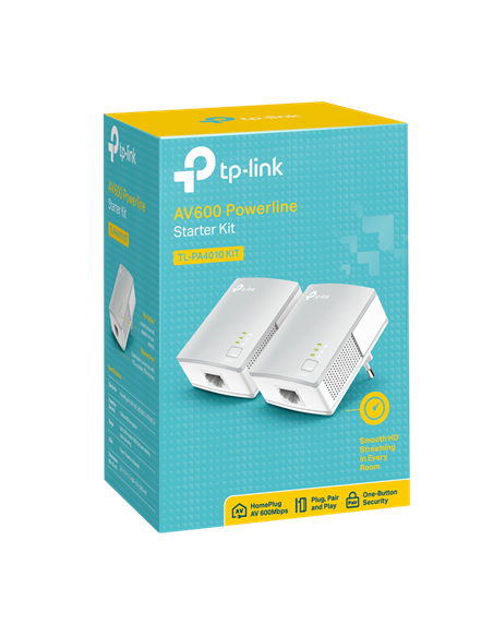 Powerline Adapter TP-LINK TL-PA4010 KIT, AV600, 600 Mbps, Alb