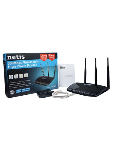 Router fără fir Netis WF2533, Negru