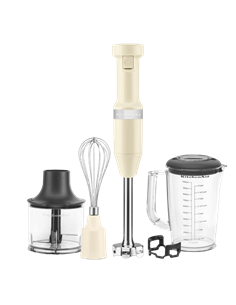 Blender de mână KitchenAid 5KHBV83EAC, Cremă