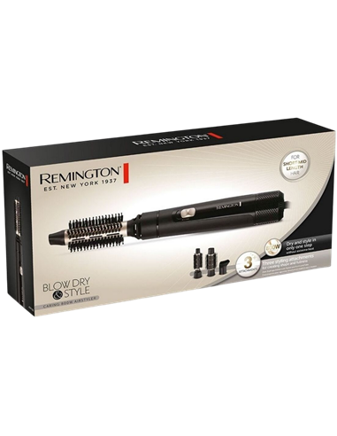 Uscător de păr-perie Remington AS7300, 800W, Negru