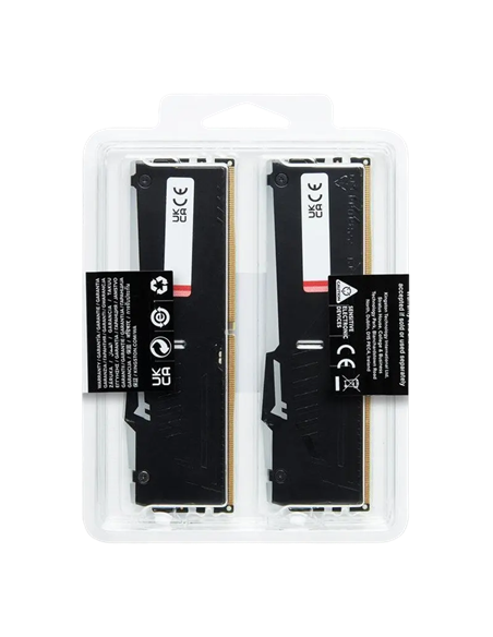 Оперативная память Kingston FURY Beast RGB, DDR5 SDRAM, 6400 МГц, 32 ГБ, KF564C32BBEAK2-32