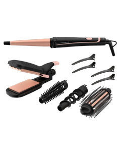 Styler Rowenta CF4231F0, Negru | Roz