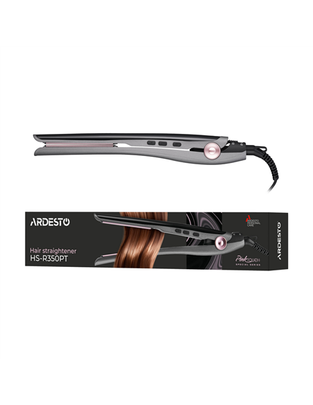 Placă de îndreptat părul Ardesto HS-R350PT, Gri | Roz