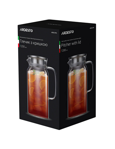 Căuș Ardesto AR2612PG, 1,2L, Transparent