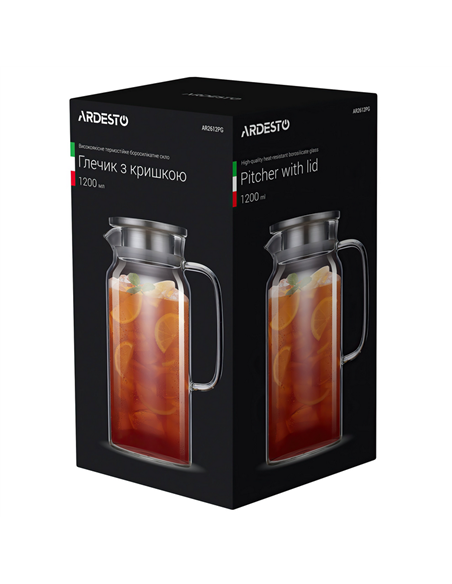 Căuș Ardesto AR2612PG, 1,2L, Transparent