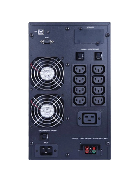 Источник бесперебойного питания PCM MAC-3000, Онлайн, 3000VA, Башня Источник бесперебойного питания PCM MAC-3000, Онлайн, 3000VA, Башня