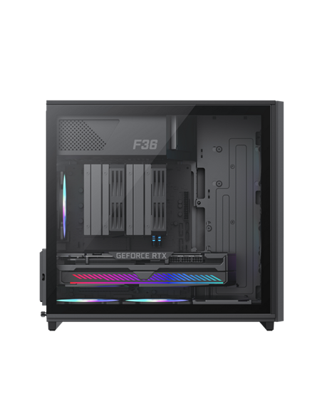 Carcasă PC Gamemax F36 BK, Mini-Tower, Fără PSU, Negru