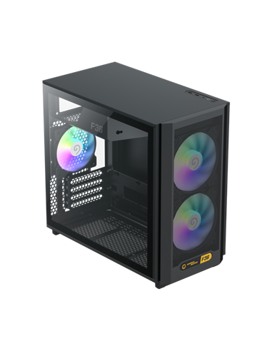 Carcasă PC Gamemax F36 BK, Mini-Tower, Fără PSU, Negru