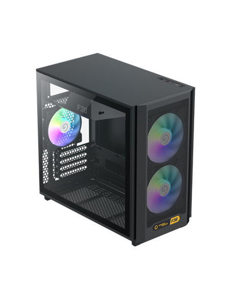 Carcasă PC Gamemax F36 BK, Mini-Tower, Fără PSU, Negru