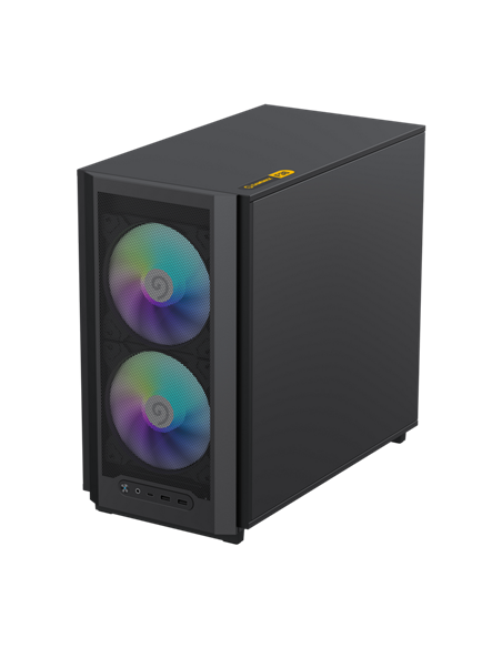 Carcasă PC Gamemax F36 BK, Mini-Tower, Fără PSU, Negru