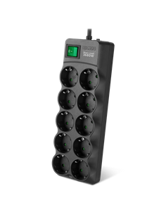 Prelungitor electric SVEN SF-10E-16, 10 Prize, 1,8m, Negru 2