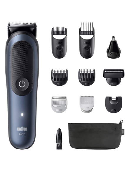 Trimmer pentru bărbați Braun AIO7540, Albastru