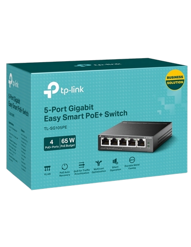 PoE коммутатор TP-LINK TL-SG105PE, 4x IEEE 802.3af/at