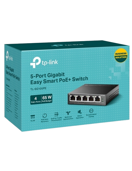 PoE коммутатор TP-LINK TL-SG105PE, 4x IEEE 802.3af/at