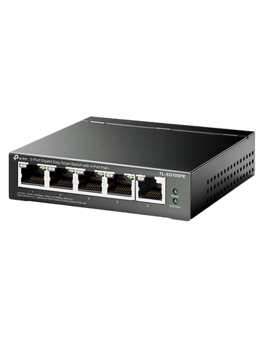 PoE коммутатор TP-LINK TL-SG105PE, 4x IEEE 802.3af/at