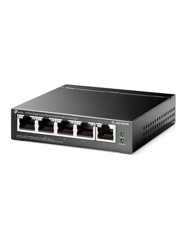 PoE коммутатор TP-LINK TL-SG105PE, 4x IEEE 802.3af/at