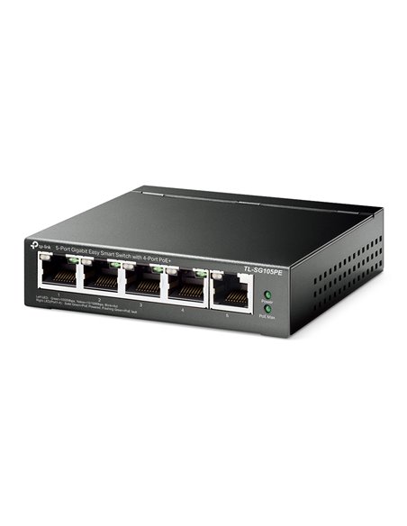 PoE коммутатор TP-LINK TL-SG105PE, 4x IEEE 802.3af/at