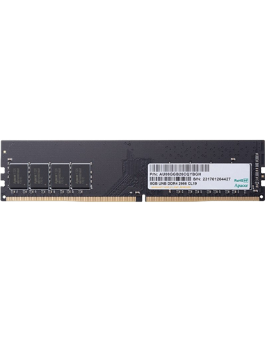 Оперативная память Apacer AU08GGB26CQYBGH, DDR4 SDRAM, 2666 МГц, 8Гб