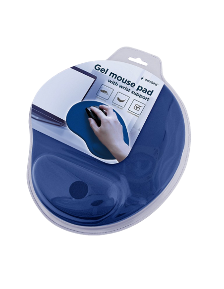 Коврик для мыши Gembird MP-GEL-B, 240мм x 220мм, Синий