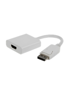 Видеоадаптер Cablexpert A-DPM-HDMIF-002-W, DisplayPort (M) - HDMI (F), 0,1 м, Белый