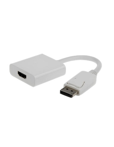 Видеоадаптер Cablexpert A-DPM-HDMIF-002-W, DisplayPort (M) - HDMI (F), 0,1 м, Белый