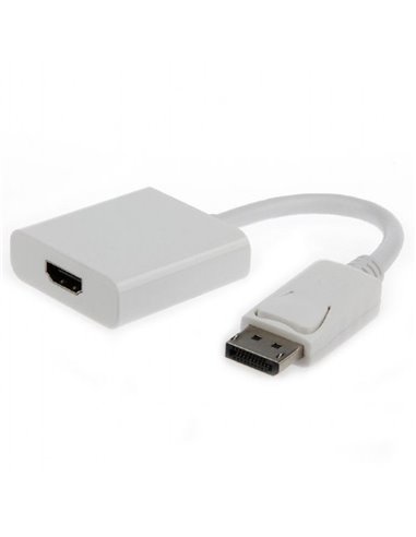 Видеоадаптер Cablexpert A-DPM-HDMIF-002-W, DisplayPort (M) - HDMI (F), 0,1 м, Белый
