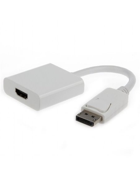 Видеоадаптер Cablexpert A-DPM-HDMIF-002-W, DisplayPort (M) - HDMI (F), 0,1 м, Белый