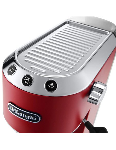 Cafetiera manuala DeLonghi Dedica Pump Espresso, 1300W, Roșu Cafetiera manuala DeLonghi Dedica Pump Espresso, 1300W, Roșu