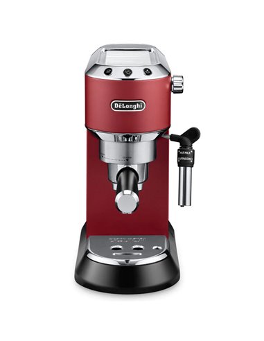 Кофеварка рожковая DeLonghi Dedica Pump Espresso, 1300Вт, Красный