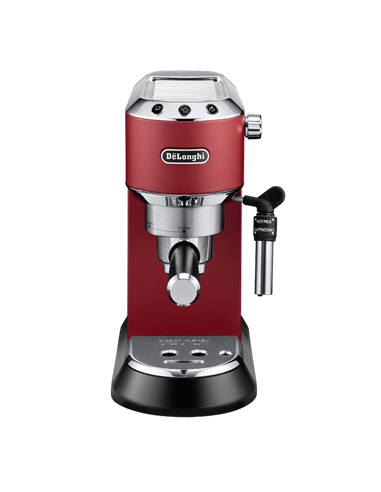 Кофеварка рожковая DeLonghi Dedica Pump Espresso, 1300Вт, Красный