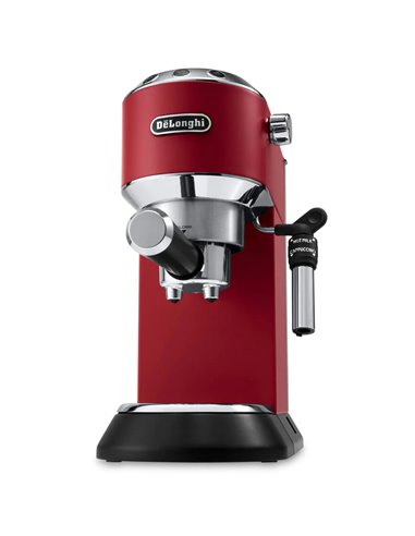 Кофеварка рожковая DeLonghi Dedica Pump Espresso, 1300Вт, Красный