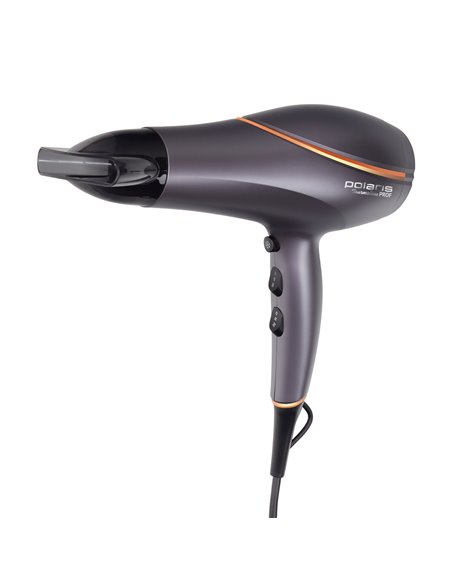 Фен Polaris PHD 2290Ti Tourmaline PROF, 2200 Вт, Серый
