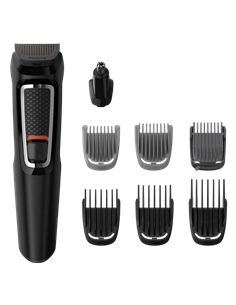 Trimmer pentru bărbați Philips Multigroom Series 3000 MG3730/15, Negru