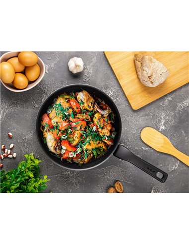 Tigaie Tefal C3840453, 24cm, Negru