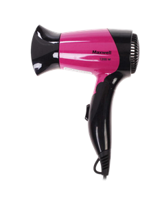 Uscător de păr compact Maxwell MW-2007, 1200 W, Negru | Roz