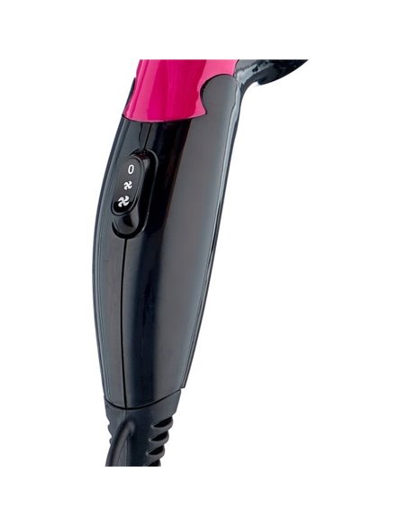 Компактный фен Maxwell MW-2007, 1200 Вт, Чёрный | Розовый Компактный фен Maxwell MW-2007, 1200 Вт, Чёрный | Розовый