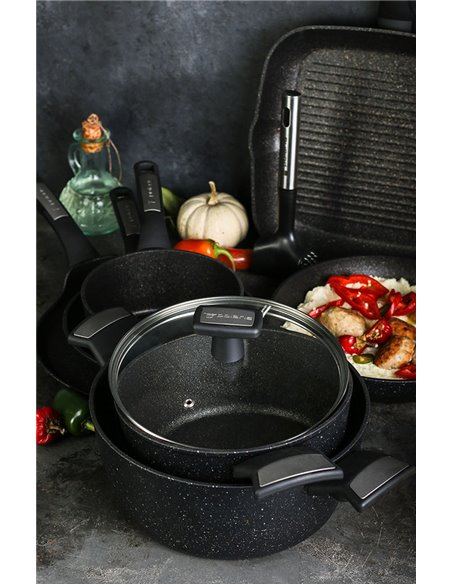 Кастрюля Polaris Monolit-20C, 2,3л, Чёрный