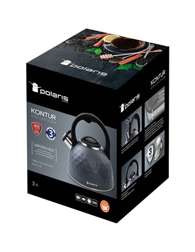 Ceainic Polaris Kontur, 3L, Gri