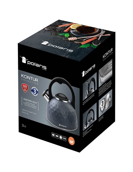 Ceainic Polaris Kontur, 3L, Gri