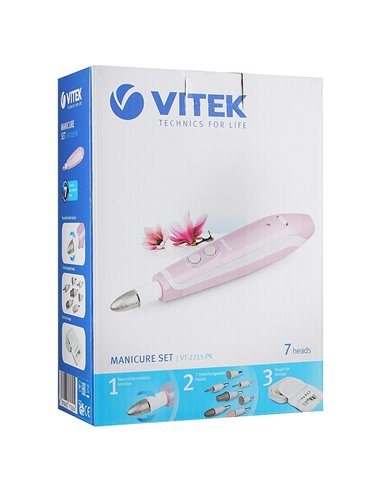 Set pentru manichiură VITEK VT-2215BK, Roz